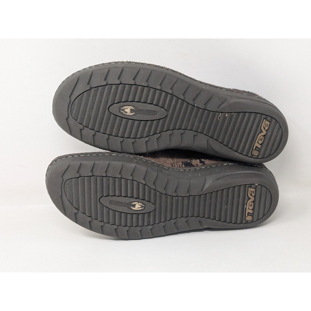 Teva Shoes Womens 10 Brown Clog Suede Shearling Slip-On Comfort Winter 4060 - Picture 11 of 11